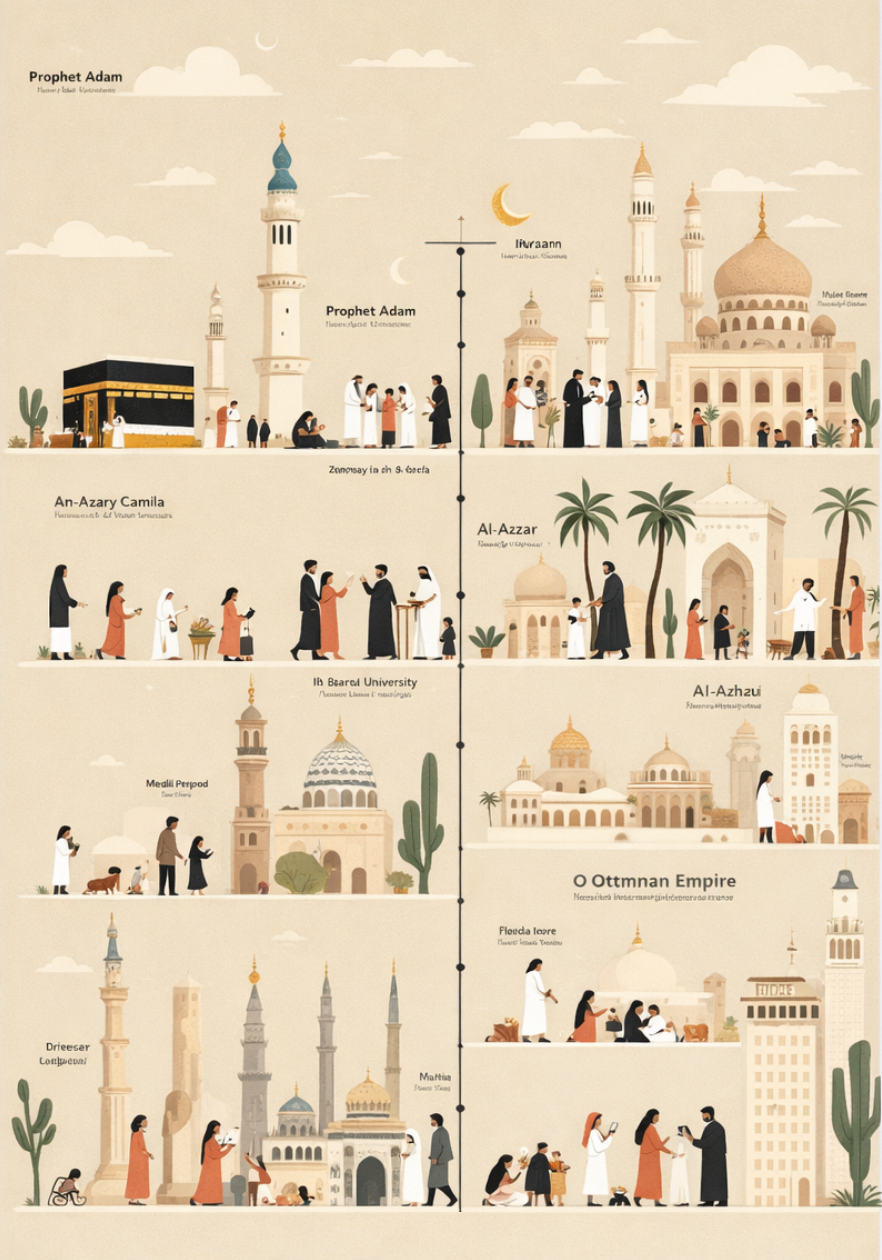 Educational journey illustration